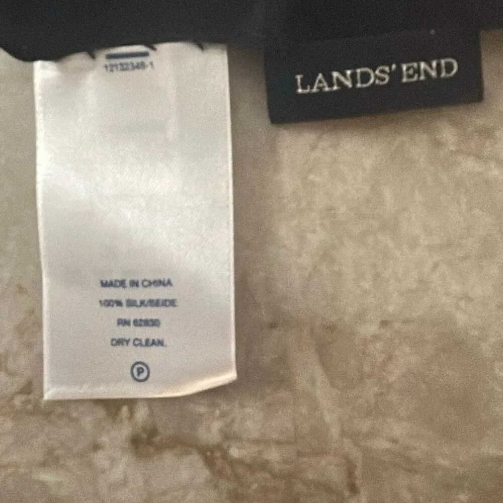 Lands End Silk Scarf